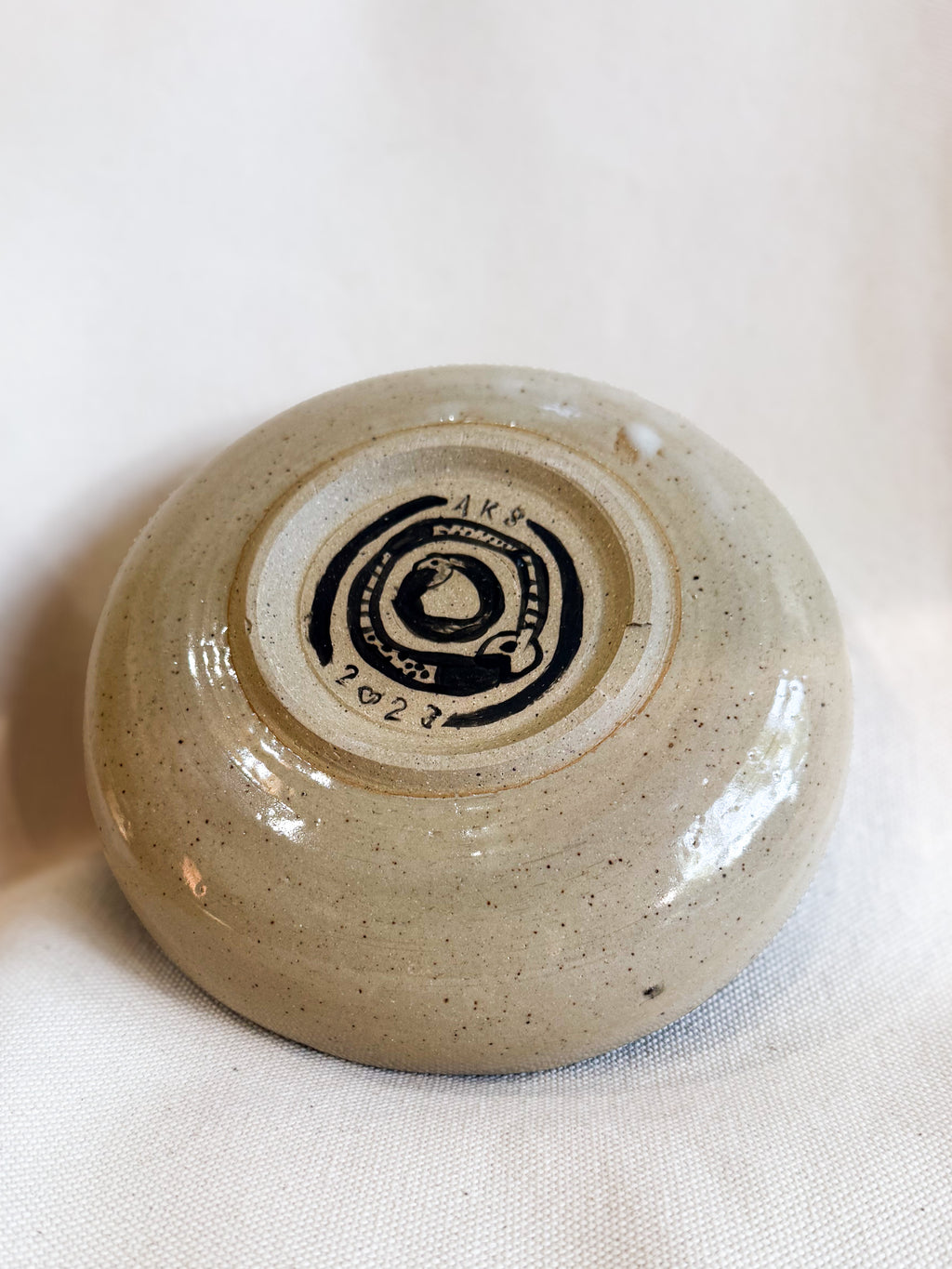 Rainbow Sun Spiral Pasta Bowl