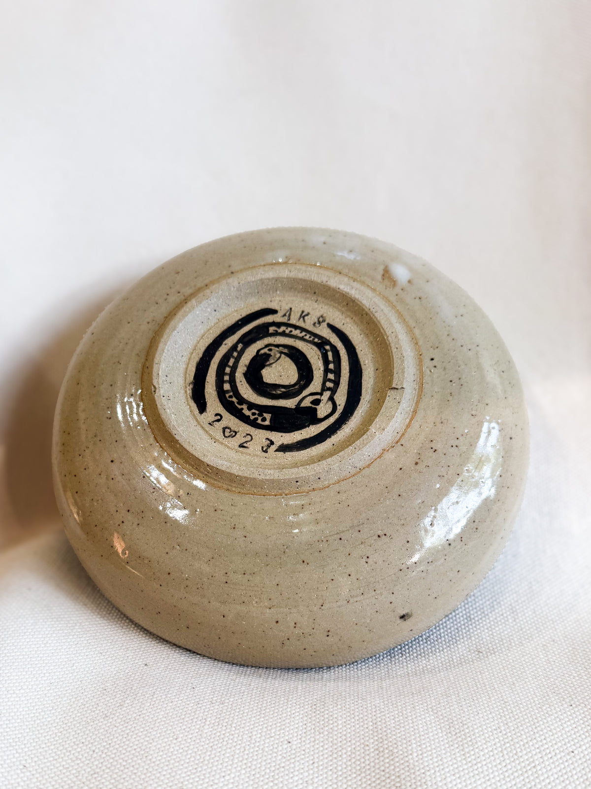 Rainbow Sun Spiral Pasta Bowl
